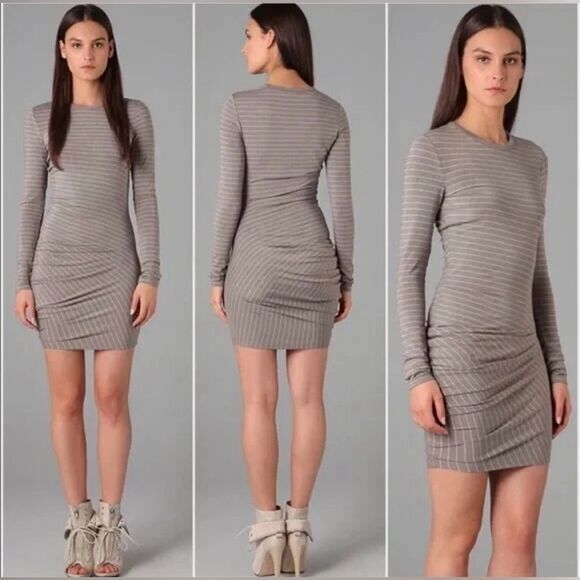 T Alexander Wang  Ruched Bodycon Dress, S - Picture 1 of 12
